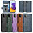 Leather Case Stands Flip Cover Holder C02X for Samsung Galaxy A22s 5G