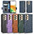 Leather Case Stands Flip Cover Holder C02X for Samsung Galaxy A23 4G