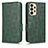 Leather Case Stands Flip Cover Holder C02X for Samsung Galaxy A23 4G Green