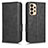 Leather Case Stands Flip Cover Holder C02X for Samsung Galaxy A23 5G Black