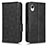 Leather Case Stands Flip Cover Holder C02X for Samsung Galaxy A23s Black