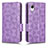 Leather Case Stands Flip Cover Holder C02X for Samsung Galaxy A23s Purple