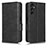 Leather Case Stands Flip Cover Holder C02X for Samsung Galaxy Jump3 5G Black