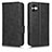 Leather Case Stands Flip Cover Holder C02X for Samsung Galaxy M04 Black