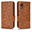 Leather Case Stands Flip Cover Holder C02X for Samsung Galaxy XCover 5 SM-G525F