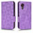 Leather Case Stands Flip Cover Holder C02X for Samsung Galaxy XCover 5 SM-G525F Purple