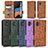 Leather Case Stands Flip Cover Holder C02X for Samsung Galaxy XCover 6 Pro 5G