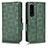 Leather Case Stands Flip Cover Holder C02X for Sony Xperia 1 IV Green