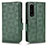 Leather Case Stands Flip Cover Holder C02X for Sony Xperia 1 IV SO-51C Green