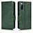 Leather Case Stands Flip Cover Holder C02X for Sony Xperia 10 III Green