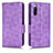 Leather Case Stands Flip Cover Holder C02X for Sony Xperia 10 III Purple