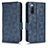 Leather Case Stands Flip Cover Holder C02X for Sony Xperia 10 III SO-52B Blue
