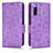 Leather Case Stands Flip Cover Holder C02X for Sony Xperia 10 III SO-52B Purple