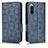 Leather Case Stands Flip Cover Holder C02X for Sony Xperia 10 IV Blue