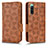 Leather Case Stands Flip Cover Holder C02X for Sony Xperia 10 IV SO-52C Brown