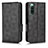Leather Case Stands Flip Cover Holder C02X for Sony Xperia 10 IV SOG07 Black