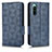 Leather Case Stands Flip Cover Holder C02X for Sony Xperia 10 IV SOG07 Blue