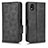 Leather Case Stands Flip Cover Holder C02X for Sony Xperia Ace III Black