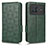 Leather Case Stands Flip Cover Holder C02X for Vivo X Note Green