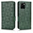 Leather Case Stands Flip Cover Holder C02X for Vivo Y01A Green