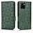 Leather Case Stands Flip Cover Holder C02X for Vivo Y32t Green