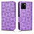 Leather Case Stands Flip Cover Holder C02X for Vivo Y32t Purple