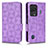 Leather Case Stands Flip Cover Holder C02X for Xiaomi Black Shark 5 5G Purple