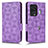 Leather Case Stands Flip Cover Holder C02X for Xiaomi Black Shark 5 Pro 5G Purple