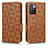 Leather Case Stands Flip Cover Holder C02X for Xiaomi Mi 11i 5G (2022) Brown