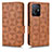Leather Case Stands Flip Cover Holder C02X for Xiaomi Mi 11T 5G Brown