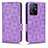 Leather Case Stands Flip Cover Holder C02X for Xiaomi Mi 11T 5G Purple