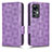 Leather Case Stands Flip Cover Holder C02X for Xiaomi Mi 12T Pro 5G Purple