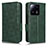 Leather Case Stands Flip Cover Holder C02X for Xiaomi Mi 13 5G Green