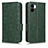 Leather Case Stands Flip Cover Holder C02X for Xiaomi Poco C51 Green