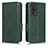 Leather Case Stands Flip Cover Holder C02X for Xiaomi Poco F5 Pro 5G Green