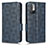 Leather Case Stands Flip Cover Holder C02X for Xiaomi POCO M3 Pro 5G Blue