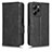 Leather Case Stands Flip Cover Holder C02X for Xiaomi Poco X5 Pro 5G Black