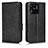 Leather Case Stands Flip Cover Holder C02X for Xiaomi Redmi 10 India Black