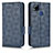 Leather Case Stands Flip Cover Holder C02X for Xiaomi Redmi 10A 4G Blue