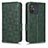 Leather Case Stands Flip Cover Holder C02X for Xiaomi Redmi 11A 4G Green