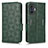 Leather Case Stands Flip Cover Holder C02X for Xiaomi Redmi K50 Gaming AMG F1 5G Green