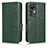 Leather Case Stands Flip Cover Holder C02X for Xiaomi Redmi K50 Ultra 5G Green