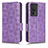 Leather Case Stands Flip Cover Holder C02X for Xiaomi Redmi K60 5G Purple