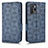 Leather Case Stands Flip Cover Holder C02X for Xiaomi Redmi Note 10 Pro 5G Blue