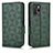 Leather Case Stands Flip Cover Holder C02X for Xiaomi Redmi Note 10 Pro 5G Green