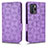 Leather Case Stands Flip Cover Holder C02X for Xiaomi Redmi Note 10 Pro 5G Purple