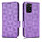 Leather Case Stands Flip Cover Holder C02X for Xiaomi Redmi Note 11 4G (2022) Purple