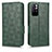 Leather Case Stands Flip Cover Holder C02X for Xiaomi Redmi Note 11 5G Green