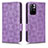 Leather Case Stands Flip Cover Holder C02X for Xiaomi Redmi Note 11 5G Purple