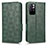 Leather Case Stands Flip Cover Holder C02X for Xiaomi Redmi Note 11T 5G Green